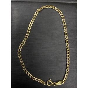 10K Solid Yellow Italian Gold Cuban Bracelet 7” Long 2.63mm Wide Made In Italy